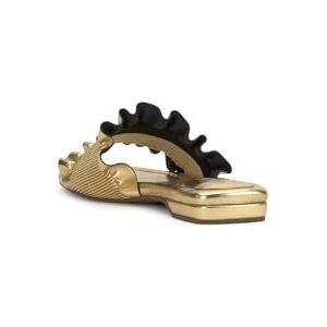 Jessica Simpson Camessa platte sandaal voor dames, Rijk Goud, 37.5 EU