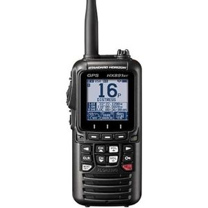Standaard Horizon HX891BT/E Handheld Marine VHF Radio, 6W, GPS, IPX8 Waterdicht, Bluetooth (zwart)