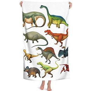 351 Zand Proof Handdoeken Dinosaurus 80X130Cm Douche Handdoek Sneldrogende Badhanddoek Zachte Reizen Handdoeken Voor Strand Badkamer Gym