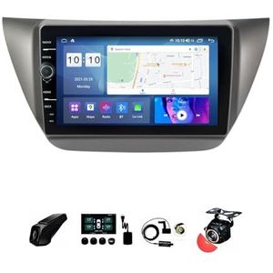 BOJONTN 22,9 cm (9 inch) Android 12 Autoradio 2 DIN voor Mitsubishi Lancer IX 2006-2010 met achteruitrijcamera stuurbediening Bluetooth GPS Navi CarPlay Wireless FM WiFi (grootte: S400 4+64G)