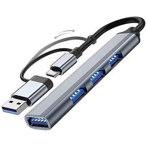 4/7 poort USB-C HUB USb 3.0 Type-C Multi Splitter Expander voor Computer USB HUB