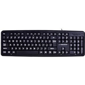 EK129 - 5901299909119 ESPERANZA EK129 Toetsenbord Standaard USB | 104 BIG