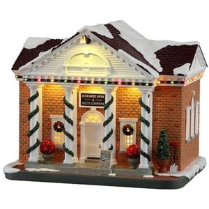 Lemax 15812-UK Norman Rockwell Lighted Buildings: Berkshire Bank & Trust Company