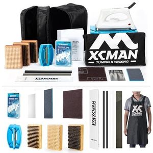 XCMAN Complete Ski Snowboard Tuning en Waxing Kit met Waxen Ijzer, Ski Wax, Waxing Brush, Edge Tuner, Waxing Scraper, PTEX