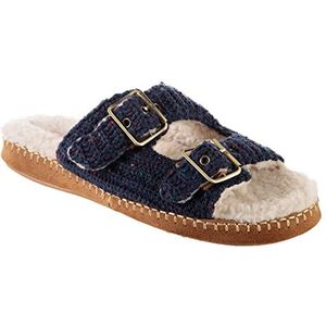 Acorn Unisex-Adult Camden Dubbele Gesp Slide, Navy/Blauw, L Dames, Donkerblauw, Large