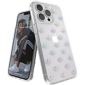 adidas Hoes ontworpen voor iPhone 13 Pro 6.1, valgeteste hoes, schokbestendig, verhoogde randen, originele beschermhoes, transparant