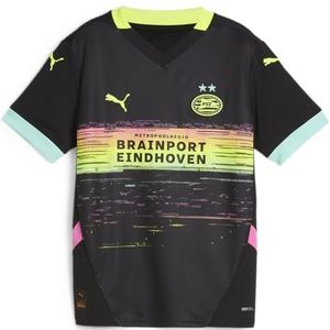 PUMA Kids PSV Uitshirt 2024 2025 Juniors, Zwart, 7-8 jaar