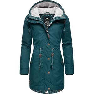 Ragwear YM-Canny Winterjas voor dames, warme parka, lang, met capuchon, XS-6XL, Dark Green22, M