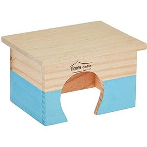 Zolux knaagdierhuis home nesting recht blauw 18X14X11 CM