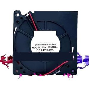 Voor FONSONING FSY12032B24H DC 24V 0.50A 120x120x32mm 2-draads serverkoelventilator