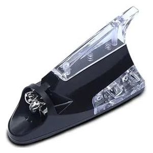 Audio- & videoantennes voor auto Auto Wind Shark Fin Antenne Flash Upgrade Autoradio Signaalversterking Dakantenne Accessoires Auto-antenne(Black Shell)