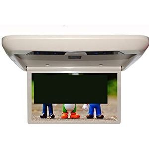 Draagbare dvd-speler voor videospelers op hoofdsteunen in auto's 13,3-inch autovideospelers HD LCD-scherm Dakmontage Monitor Omlaagklappen Auto Plafond TV HDMI FM IR Speaker Link met HD-roterend scher