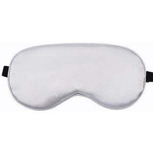 Zijde slaapmasker voor de ogen, zacht en ontspannend nachtmasker, oogbandage, hoofdband om te slapen, voor dames en heren, nachtdutje, ontspannen dutje, slaapmasker (zilver)