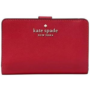 Kate Spade New York Staci Medium Compact Bifold Portemonnee, Rode bes