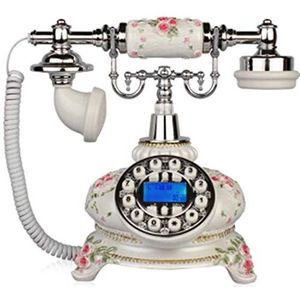 Antieke telefoon Continentaal Retro kantoor aan huis Vaste hars knop Antieke telefoon