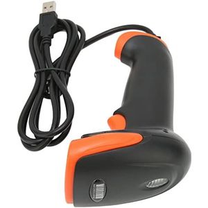 Barcodescanner, Compact Duurzaam Ergonomisch Ontwerp USB-barcodescanner voor Kantoor voor Supermarkt voor Winkel