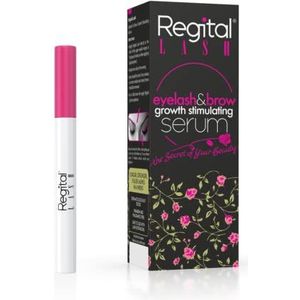 Regital Lash wimper- en wenkbrauwgroeistimulerend serum – klinisch bewezen formule – alleen natuurlijke ingrediënten – dermatologisch getest – 3 ml