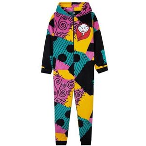 Disney Stitch jumpsuit voor meisjes, behaaglijke onesie met capuchon, cadeau voor kinderen, Meerkleurig, 7-8 Jaar