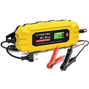 TROTEC Acculader PBCS 10A | universele acculader voor 12V accu's auto's, motoren, campers, tractoren, transportwagens