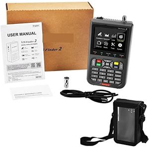 Satellietzoekers V8 2/Finder Meter DVB-S/DVB-S2X Parabol Locator Finder Satelliet FTA Satellietontvanger Digitale TV HD LCD MPEG-2/4 H.264 LCD-scherm met meter met satellietdetectie (Color : V8 Finde