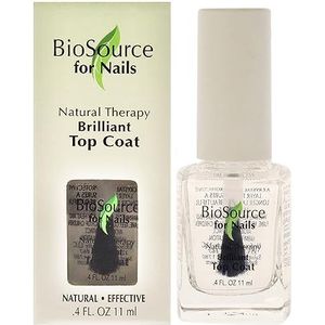 BioSource Natural Therapy Brilliant Top Coat voor vrouwen 0,4 oz Nail Treatment