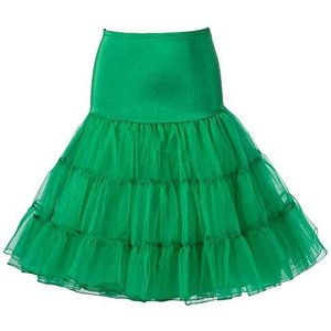 Boolavard 1950 Petticoat Crinoline Onderrok voor Rockabilly Jurk (L-XL (EU 42-50), Groen)