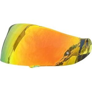 Motorhelm vizier lens, Helmvizier, GT Air Helmschild Vervangend Vizier for SHOEI GT Air Neotec CNS-1 TC-5 TC-9 Wind Shield Lens Motorhelm Vizier (Zwart - Alleen for gebruik overdag)(Revo Deep Red-day