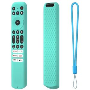 voor TCL RC813 FMB1/RC923 FMB3 Afstandsbediening Hoesjes Covers Sleeve Shell Beschermende Siliconen Voor TCL Smart TV RC902V FMR1 FMR4 FMR5 Afstandsbediening (Mint Groen)