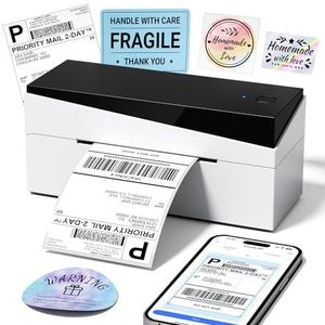 Verzendlabelprinter 4x6, 249BT Bluetooth thermische labelprinter voor verzendpakket kleine bedrijven, compatibel met Royal Mail, Amazon, Shopify, Ebay, UPS, Etsy