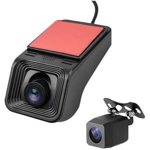 Dashcam Auto DVR 170° Groothoek Dash Cam Video Recorder 1080P Universeel Voor Android Auto DVD Speler Navigatiesysteem Autocamera(No SD Card)