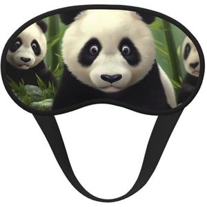 Schattig panda-slaapmasker voor zijslaper, lichtblokkerende nachtmaskers voor slapen oogmasker voor vrouwen mannen oogbedekking zachte comfortabele oogschaduw voor reizen, dutje