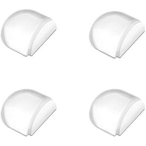 1/2/3/4/8Pcs Transparante Deurstopper Zelfklevende Deur Houder Catch Floor Gemonteerde Deurstop voor Bescherming van Muur en Meubels Deurstops Indoor (4 stuks)