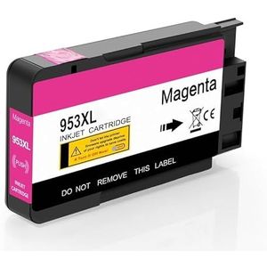 Vervangende inktcartridge for H-*0P 952 952xl 954 954xl 955 953XL 953 for O-ficejet Pro 7740 8210 8702 8710 8720 8725 8730 8740(1PC - Magenta)