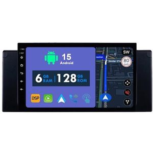 RoverOne Autoradio GPS voor BMW X5 E39 E53 1999-2006 Carplay Android Auto Stereo Hoofdeenheid Bluetooth WiFi Radio Speler Sat Navigatie