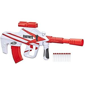 NERF Fortnite B-AR Motorized Dart Blaster -- Fortnite Converge Wrap, Motorized 10-Dart Blasting, 10-Dart Clip, 10 Official Elite Darts