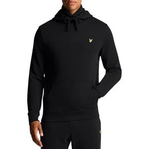 Lyle & Scott Heren Logo trui met capuchon, Zwart, XXL