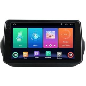 Android 14.0 2 Din Autoradio 9"" Touchscreen Auto Stereo voor Fiat Fiorino Qubo 2008-2017-[Ingebouwd CarPlay/Android auto/DSP/GPS]-Support MIC/Stuurbediening/Bluetooth 5.0(P2 WIFI 4-Core 1G+32G)
