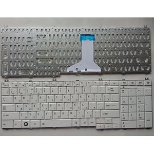Russisch laptoptoetsenbord voor Toshiba voor Satellite C650 C655 C660 C670 L675 L750 L755 L670 L650 L655 L770 L775 L775D RU(WHITE)