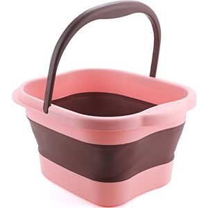 Voetspa, voetenbad met massage-acupunt, opvouwbare voetspa-emmer, opvouwbaar voetbadgereedschap voor pedicure, ontspannen, deto-x en massage, inklapbare voetspa past op alle maten