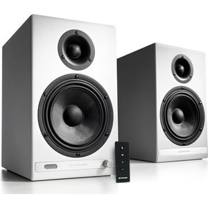 Audioengine HD6 - Draadloze Luidsprekers - Wit - 150W Actieve Boekenplankluidsprekers