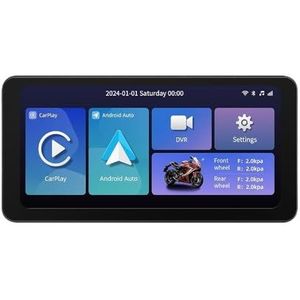 Draadloze CarPlay Moto Android Auto 6,3 inch GPS Motorfiets Navigatie Display Scherm Draagbaar Digitaal Motorfiets Dashboard(MTC-14)