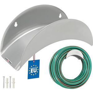 KOTARBAU® Slangwandhouder, 275 x 113 mm, stalen tuinslanghouder, wandslanghouder voor tuinslangen, slanghouder, wandhouder van metaal