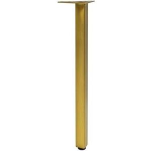 MIKFOL Badkamer kast steun benen roestvrij staal geborsteld goud dressoir benen tv-kast bank poten vierkante hardware poten salontafel poten (kleur: geborsteld goud hoogte 36,5 cm)