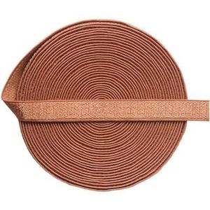 2 5 10 Yard 3/8"" 10mm Glanzend Nylon BH-band Elastische Spandex Satijnen Band Schouderband Ondergoed Lingerie Naaiwerk Trim-Pecan Bruin-15mm-10 Yards