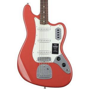 Fender Vintera II '60s Bass VI RW Fiesta Red - Elektrische basgitaar