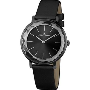 Horloge Jacques Lemans York roestvrij staal zwart