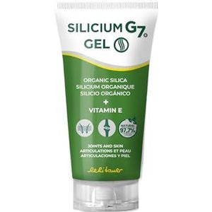 Silicium G7 lichaamsgel, hoge concentratie van silicium, verlicht gewrichten en spieren, snelle absorptie, dagelijks gebruik, lichte textuur, zonder parabenen, topisch formaat. 150 ml