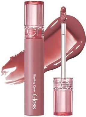 rom&nd Glasting Color Gloss 03 ROSE FINCH Plumping en sappige gloed afwerking met refractieve olie, langdurig, Vidvid Color4g 1.25oz (1er Pack)