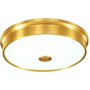 USMCPQVXN Dunne plafondlamp, volledig van koper, moderne en eenvoudige decoratieve verlichting, van sfeervol koper, robuust en duurzaam