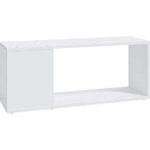 vidaXL Tv-meubel 80x24x32 cm bewerkt hout wit